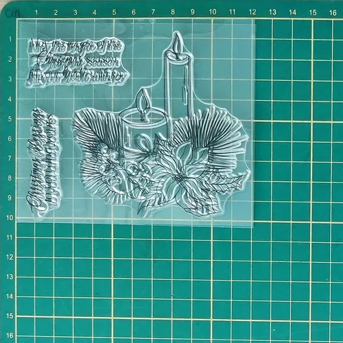 Vista 3 de Juego de sellos y troqueles transparentes para hacer tarjetas, plantillas de corte para álbumes de recortes, álbum de fotos, papel decorativo