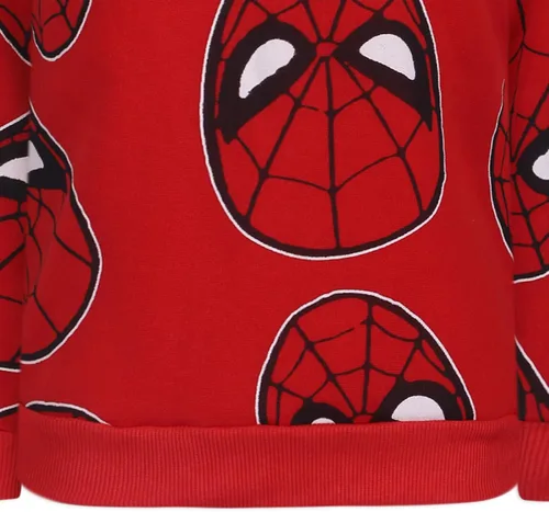 Vista 5 de Marvel Spider-Man - Conjunto de 2 piezas con capucha y pantalón para niños pequeños y grandes, color rojo