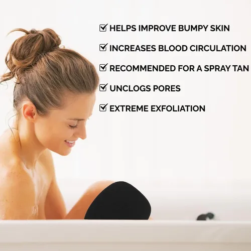 Vista 5 de Exfoliante corporal para uso en baño y ducha, exfoliante facial y exfoliante corporal, removedor de piel muerta, guante exfoliante para hombres