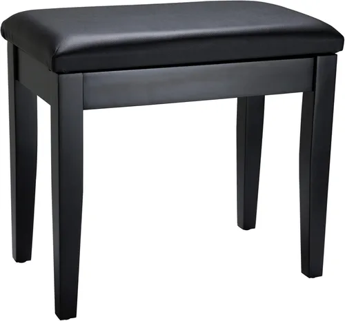 Vista 4 de Roland PB1 - Banco de piano con compartimento de almacenamiento, paquete negro con pedal de sostenimiento
