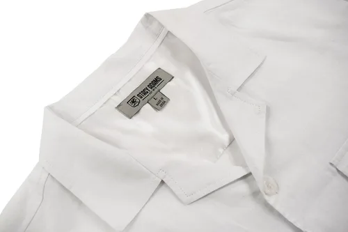 Vista 3 de STACY ADAMS Conjunto de camisa y pantalón de lino para hombre