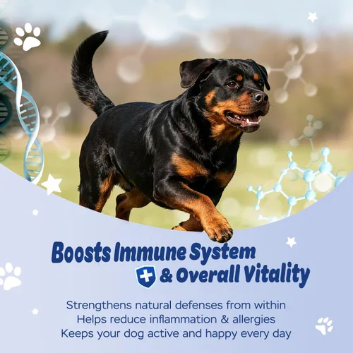 Vista 4 de Masticables suaves probióticos para perros, mezcla de 6 cepas para la salud digestiva e inmunológica, apoya el equilibrio intestinal, reduce