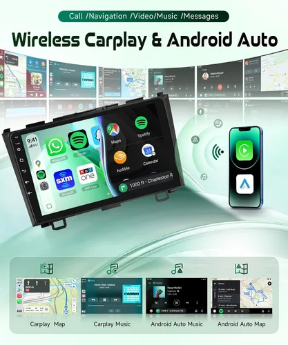 Vista 3 de [2G+64G] Estéreo de coche Android 15 para Honda CRV 2007-2011
