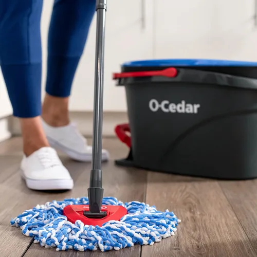 Vista 3 de O-Cedar Recambio de fregona giratoria de microfibra RinseClean, 1 unidad (Paquete de 2)
