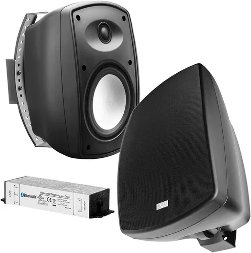 Vista 18 de OSD Audio 5.25" Parlante Inalámbrico Bluetooth para Patio al Aire Libre Architectural Stereo Par Negro BTP525 Alcance Largo