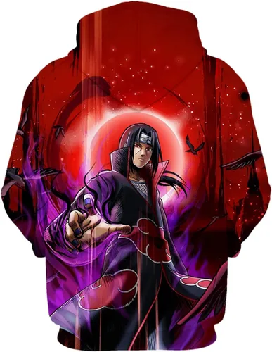 Vista 2 de Pgydyd Unisex Anime Hoodie Cosplay Sweatshirt Long Sleeve Pullover 3d Printing Hoodies