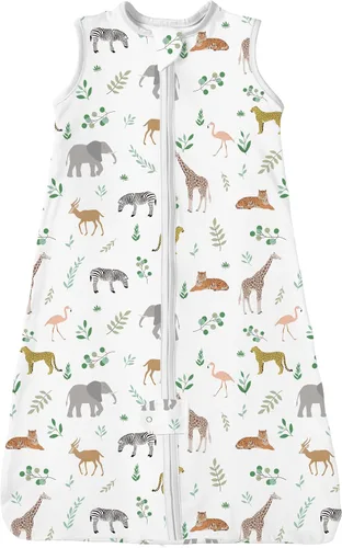 Vista 21 de TotAha Toddler Sleep Sack 2T-4T 0.5 TOG Wearable Blanket Sleeping Bag Safari de África