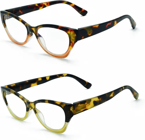 Vista 2 de Cateye - Gafas de lectura para mujer, con bloqueo de luz azul, con bisagra de resorte