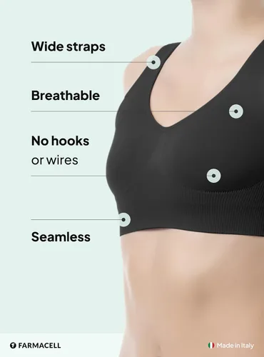 Vista 4 de Farmacell Brasier push-up sin varillas para mujer, sin costuras, hecho en Italia, 618