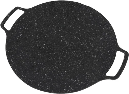 Vista 9 de Keenso Korean BBQ Grill Pan, Round Griddle, Non Stick 6 Layer Coating, Black
