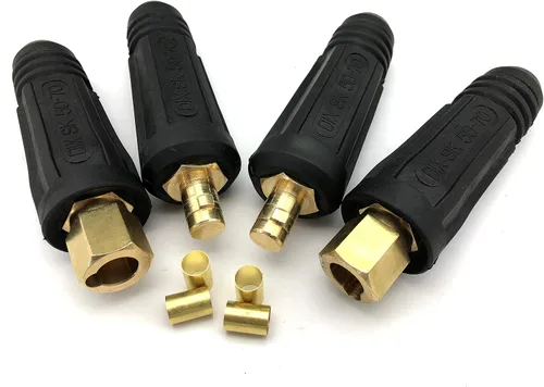 Vista 6 de KINGQ Junta de cable de soldadura Par de conectores rápidos Estilo DINSE 100Amp-200Amp (#6-#4) 16-25 SQ-MM 2-set