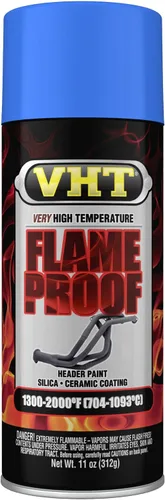 Vista 11 de VHT SP117 Pintura en aerosol de muy alta temperatura con revestimiento ignífugo - Acabado plano de aluminio - Lata de aerosol de 11 oz