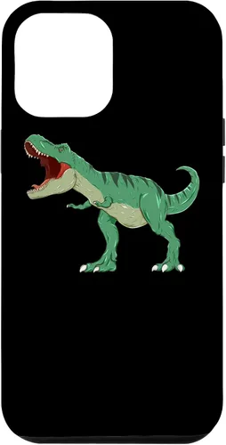 Vista 24 de Carcasa para iPhone X/XS con diseño de dinosaurio T-Rex.