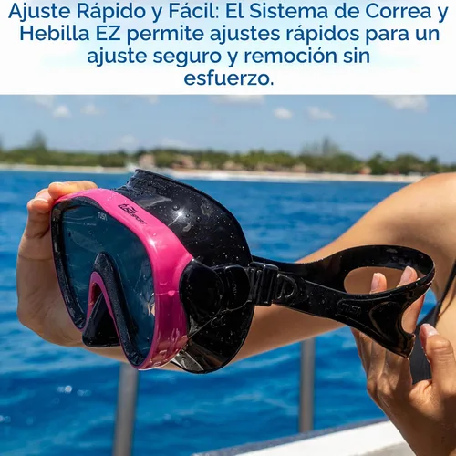 Vista 4 de TUSA Máscara deportiva Serene para adultos y esnórquel seco combinado con bolsa de viaje reutilizable