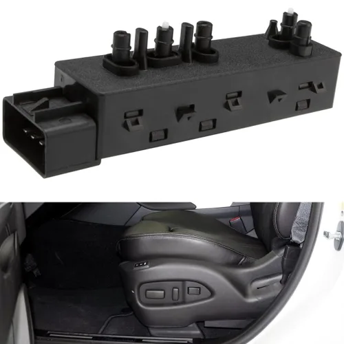 Vista 5 de Interruptor de asiento eléctrico delantero izquierdo lado del conductor 8 vías 25974714 se adapta a 2010-2018 Camaro Equinox Malibu Reemplazar