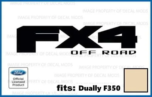Vista 12 de FX4 Offroad - Calcomanías adhesivas para Ford F350 F450 DUALLY ONLY troquelado (2017-2020) – DCBM Solid (juego de 2) Dimensiones: 12 x 3 pulgadas