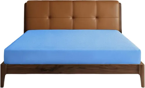 Vista 8 de Sábana ajustable Lirex, tamaño individual XL 100% algodón 300 hilos, transpirable y suave, color negro, 100x190cm
