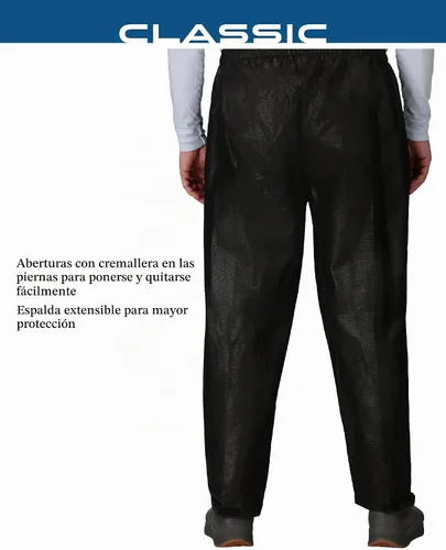 Vista 6 de FROGG TOGGS Pantalón de lluvia clásico Pro Action impermeable transpirable para hombre Negro