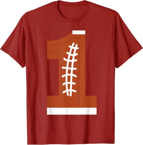 Vista 59 de 1st Birthday Football Ball Boys Camiseta de regalo de 1 año Negro