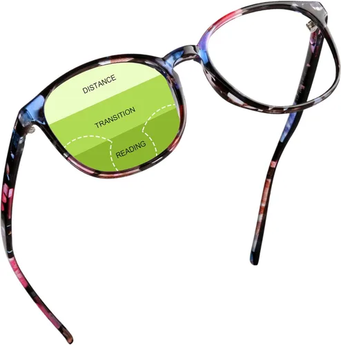 Vista 16 de YEIN Gafas presbípicas multifocales progresivas, gafas de sol grises fotocrómicas