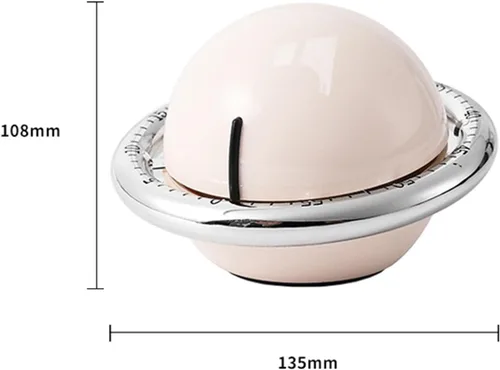 Vista 6 de Temporizador de cocina mecánico, lindo de cuerda de 60 minutos, temporizador manual de cuenta regresiva para niños, aula, hogar, estudio y cocina