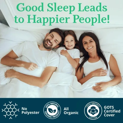 Vista 8 de All Natural almohada de látex con cubierta de algodón orgánico