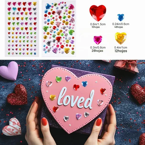 Vista 7 de MYDBUYSOME 2774pcs Gemas Pegatinas Joyas para Artesanías, Gemas Adhesivas