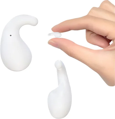 Vista 8 de Xmenha Mini auriculares invisibles para dormir, inalámbricos, con Bluetooth, invisibles, pequeños, pequeños, discretos, ocultos, para trabajar