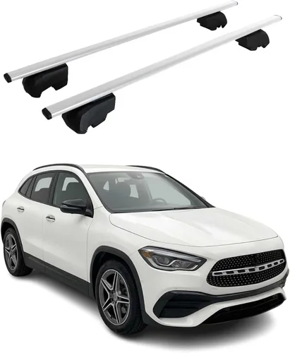 Vista 13 de OMAC Portaequipajes con cerradura para Mercedes GLA Class X156 2015-2019 Alu Gris