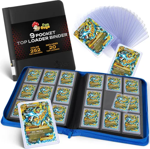 Vista 31 de Toploader - Carpeta de almacenamiento para tarjetas intercambiables, 384 12 bolsillos para Yugioh, MTG, TCG, carpetas de tarjetas para tarjetas