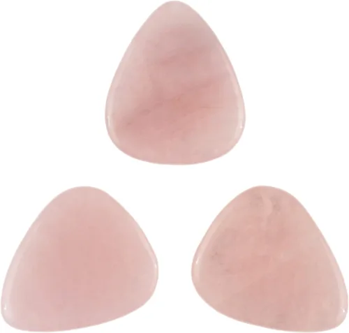 Vista 80 de Púa de Guitarra o Bajo de Piedra Amatista - Calibre Ultra Pesado de 3.0 mm - Forma 351 - Púa Exótica Artesanal de Gema Especial - 1 Paquete