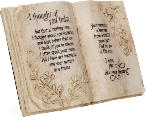 Vista 3 de Jozie B 246200 Thought of You Today in Memory - Placa para libro de recuerdos