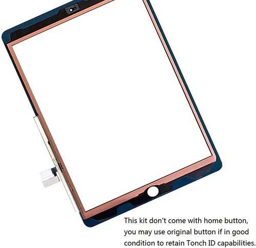 Vista 3 de Digitalizador de pantalla táctil para iPad negro 7/8 2019 2020 7ª/8ª generación 10.2 pulgadas, A2197 A2198 A2200 A2270 A2428 A2429 A2430 reemplazo