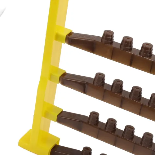 Vista 8 de Marco de barra de celda Queen Bee,Apicultura Queen Cell Cup Holder Frame Bar,Kit de copas de celda de abeja,Equipo de apicultura Queen Bee Base Base