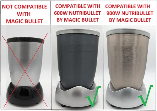 Vista 2 de Blendin Conjunto de 3 de juntas con borde, se adapta a las batidoras Nutribullet