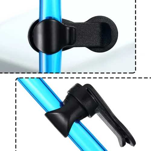 Vista 4 de Moxweyeni Clip de vejiga, 3 unidades, clip para tubo de agua, manguera de hidratación, clip magnético, clip de mochila militar, accesorios