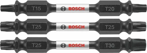 Vista 17 de BOSCH ITDET152503 - Juego de 3 puntas de atornillado Torx #15 de 2-1/2 pulgadas