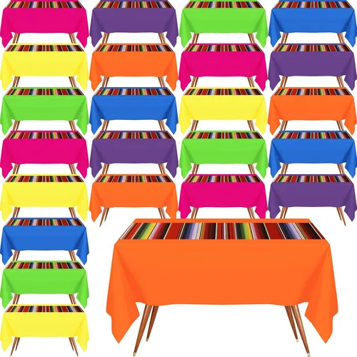 Vista 9 de Hosuly - Mantel para fiesta mexicana, 6 unidades, fondo blanco