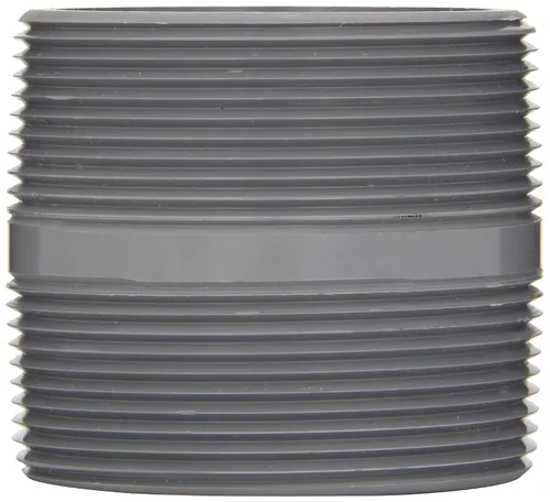 Vista 2 de Spears 88-C Series CPVC Pipe Fitting, Boquilla, Schedule 80, Gris, 1/2" NPT Macho, 2" Longitud