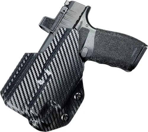 Vista 2 de Black Scorpion Gear Dentro de la cintura Cinturón Wing Tuckable Holster se adapta a Springfield Hellcat Pro w/TLR-7A