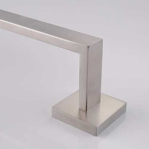 Vista 5 de TASTOS Toallero de 16 pulgadas de níquel cepillado, soporte cuadrado de acero inoxidable para baño, cocina, montado en la pared