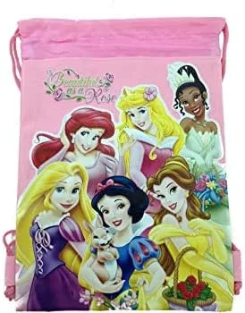 Vista 3 de Disneys Princess - Bolsa con cordón 2 unidades diseño de princesas