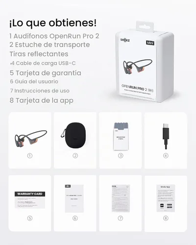 Vista 9 de SHOKZ OpenRun Pro 2 Auriculares de conducción ósea, oro rosa