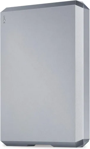 Vista 16 de LaCie Mobile Drive, disco duro externo portátil de 5TB - Plata Lunar, USB-C 3.2, para PC y Mac, reciclado post-consumo, con Adobe All Apps Plan