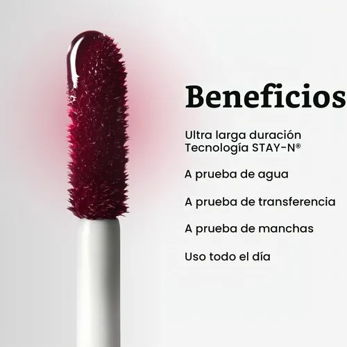 Vista 5 de Sacheu Lip Liner STAY-N Peel Off - Tinte labial impermeable de larga duración con ácido hialurónico y vitamina E, acabado mate a prueba
