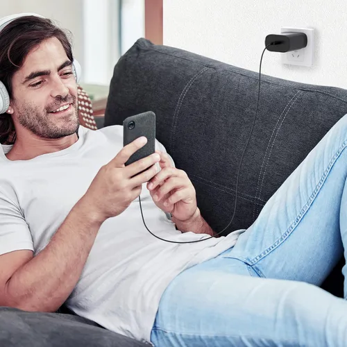 Vista 7 de Samsung USB-C - Adaptador de alimentación de carga súper rápida, bloque de carga PD de 25 W para Samsung Galaxy S26/S26 Ultra/S26+/S25