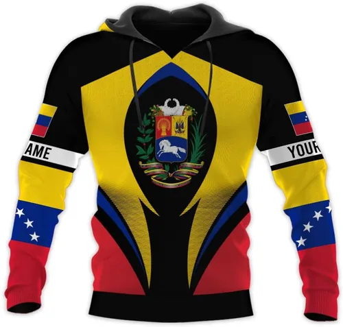 Vista 7 de Royal Fight - Camisas personalizadas de Venezuela con escudo de armas de Venezuela, camisas de bandera de Venezuela para hombres y mujeres
