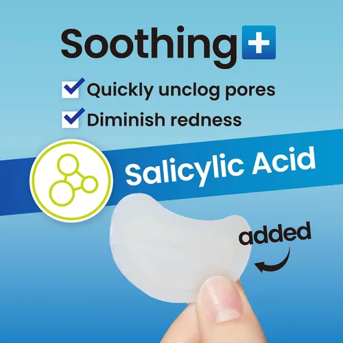 Vista 3 de DERMA ANGEL Parches grandes para espinillas para nariz, mentón y frente, poros de brotes y tratamiento de manchas, parches para acné hidrocoloide