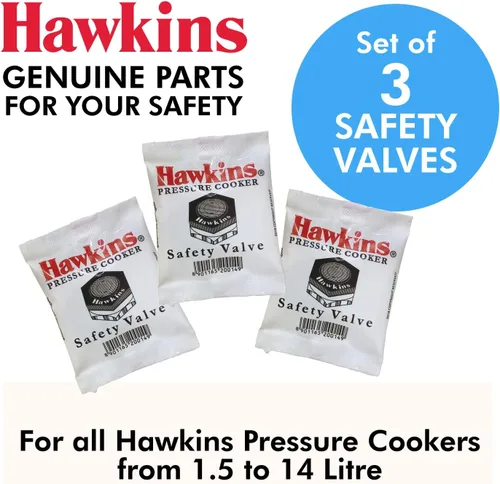 Vista 2 de Hawkins B1010 Válvula de seguridad de olla a presión de 3 piezas - B1010-3pcSet