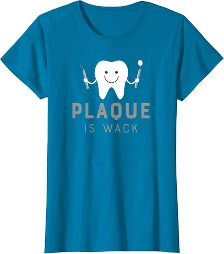 Vista 52 de Plaque is Wack Funny Dental Hygienist T-Shirt Asphalt Grey